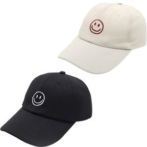 2pack Smiley Face Baseball Cap Men Women Cotton adjustable Trucker Hat